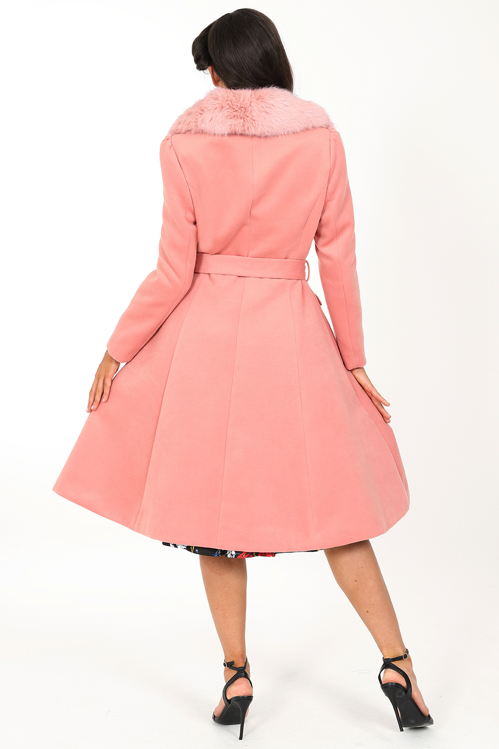 Matilda Swing Coat in Pink